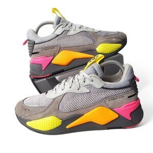 Puma RS-X Highlighter Jr 'High Rise Ultra Grey' 385934 01‎ Youth 7 Women's 8.5